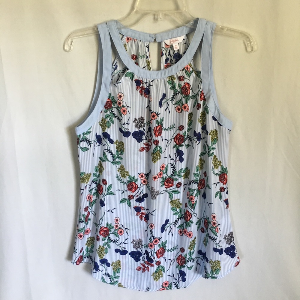 Candie’s Floral Tank Top Size Medium
